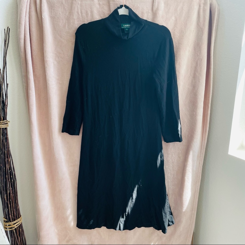 Lauren Ralph Lauren black turtle neck dress
